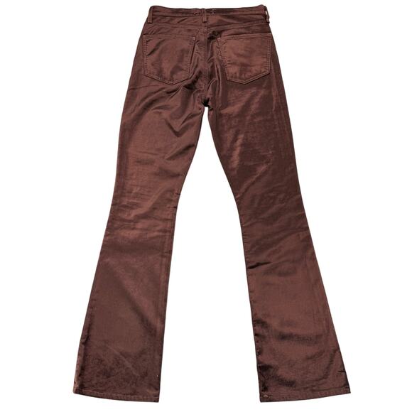 AGOLDE Nico High Rise Slim Boot Sz 23 Chocolate Milk - Picture 5 of 9